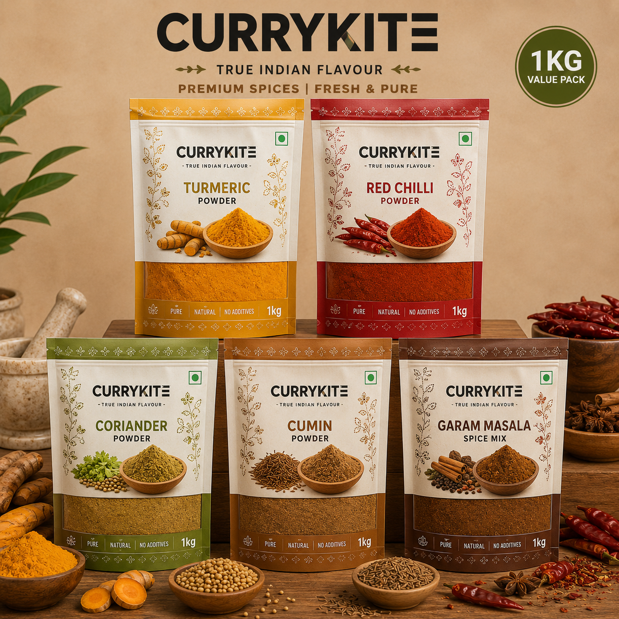 1kg Premium Spice Pack Combo For Restaurant