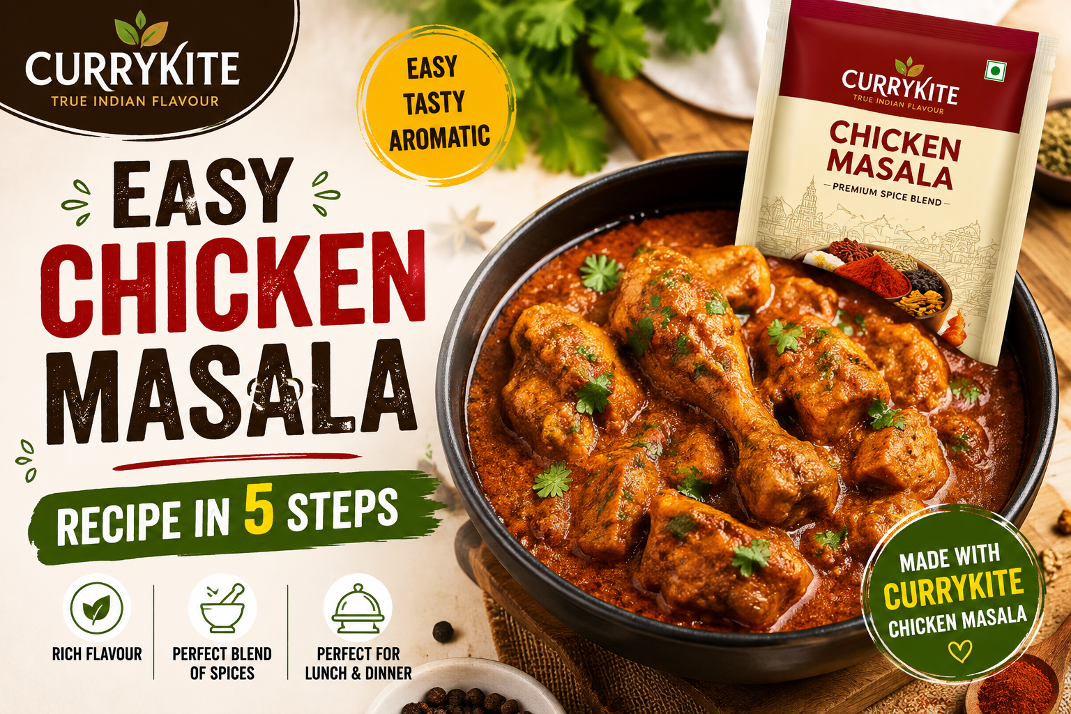 Easy Chicken Masala Recipe